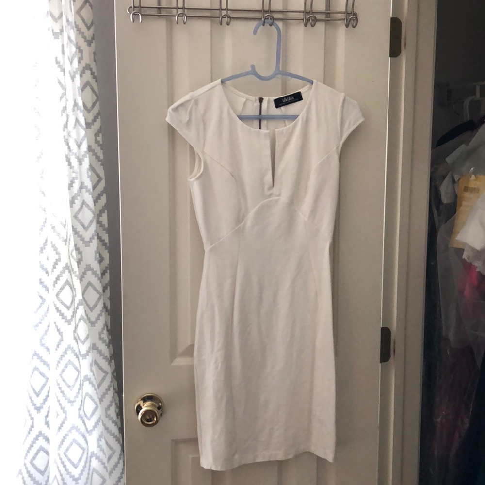 White cocktail dress